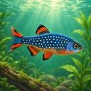 Fishopolis app icon, featuring a blue and orange fish